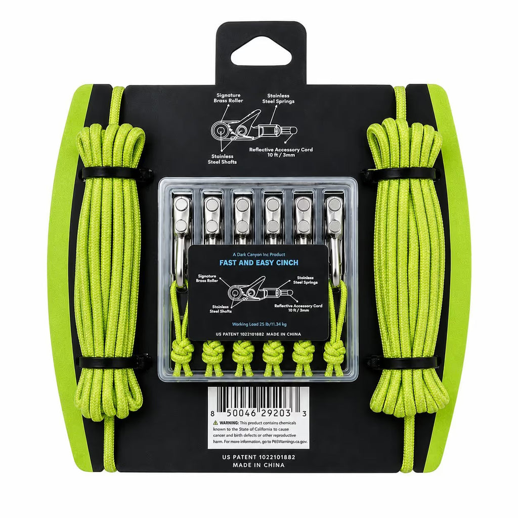 No-Knot Rope Tightener Kit – Pull-to-Lock, Quick-Release Tie-Down System