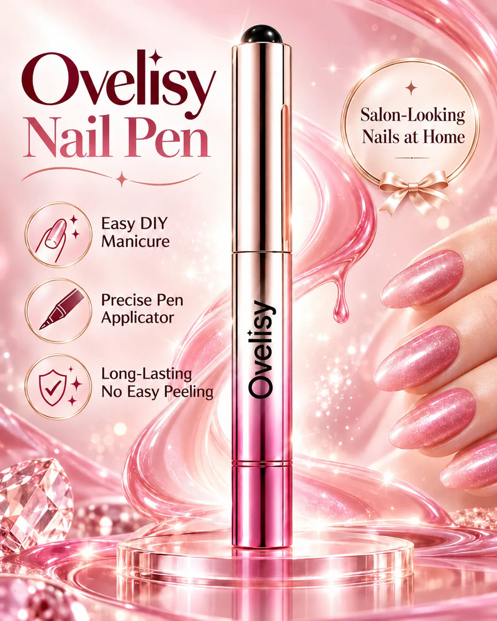 Ovelisy™ Gel Nail Pen – Easy DIY Manicure Anytime, Anywhere