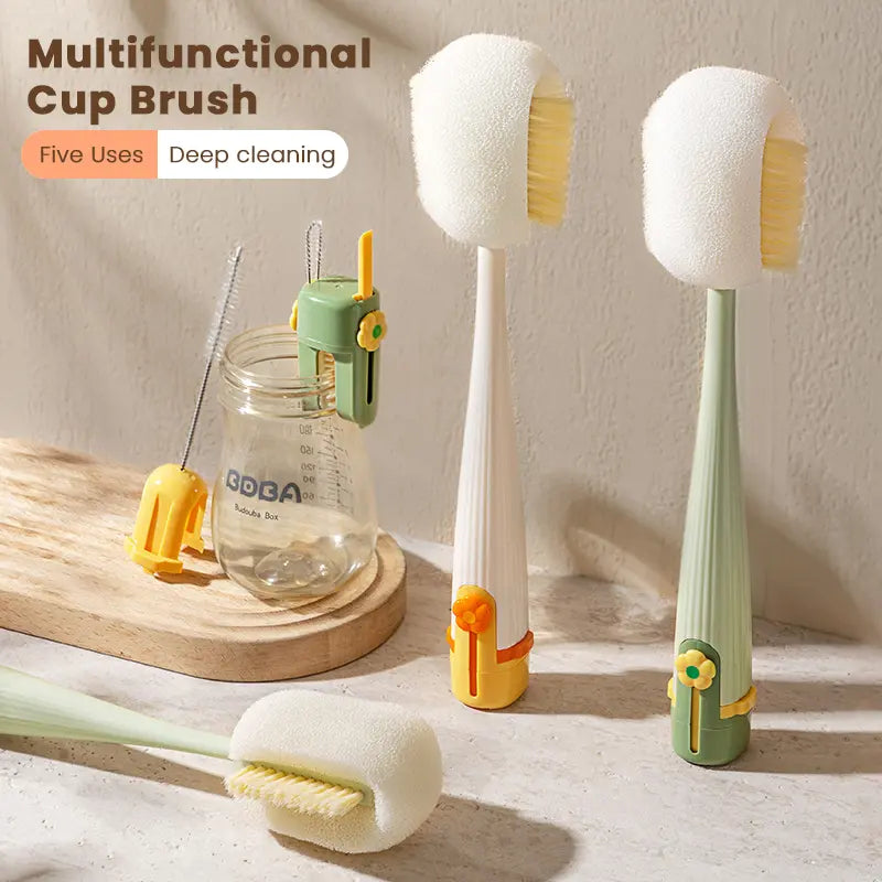 5-in-1 Multifunctional Bottle Brush for Kitchen Cleaning