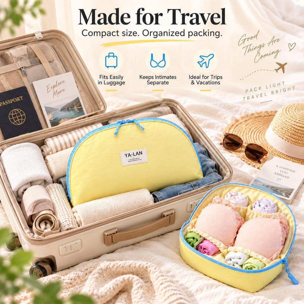 🧳 3-in-1 Travel Underwear Storage Bag