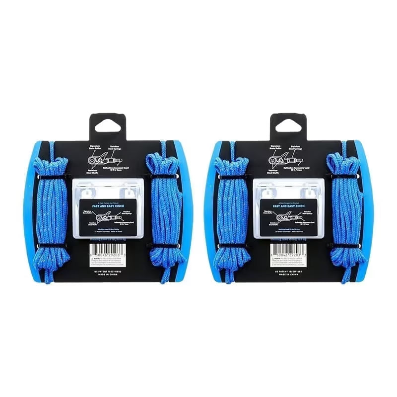 No-Knot Rope Tightener Kit – Pull-to-Lock, Quick-Release Tie-Down System