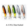 5-Pack 10cm  Artificial Fishing Lure – Perfect Casting Weight for Bass & Pike