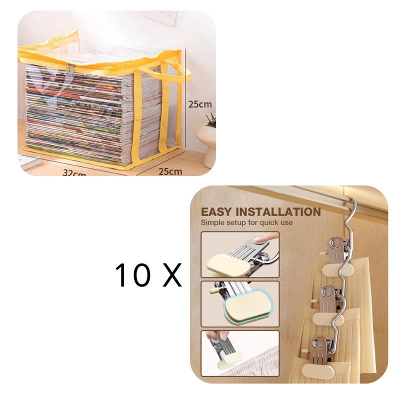 Portable Large Heavy-Duty Thick Plastic Clear Storage Box with Hinged Lid | Home, Travel & Camping