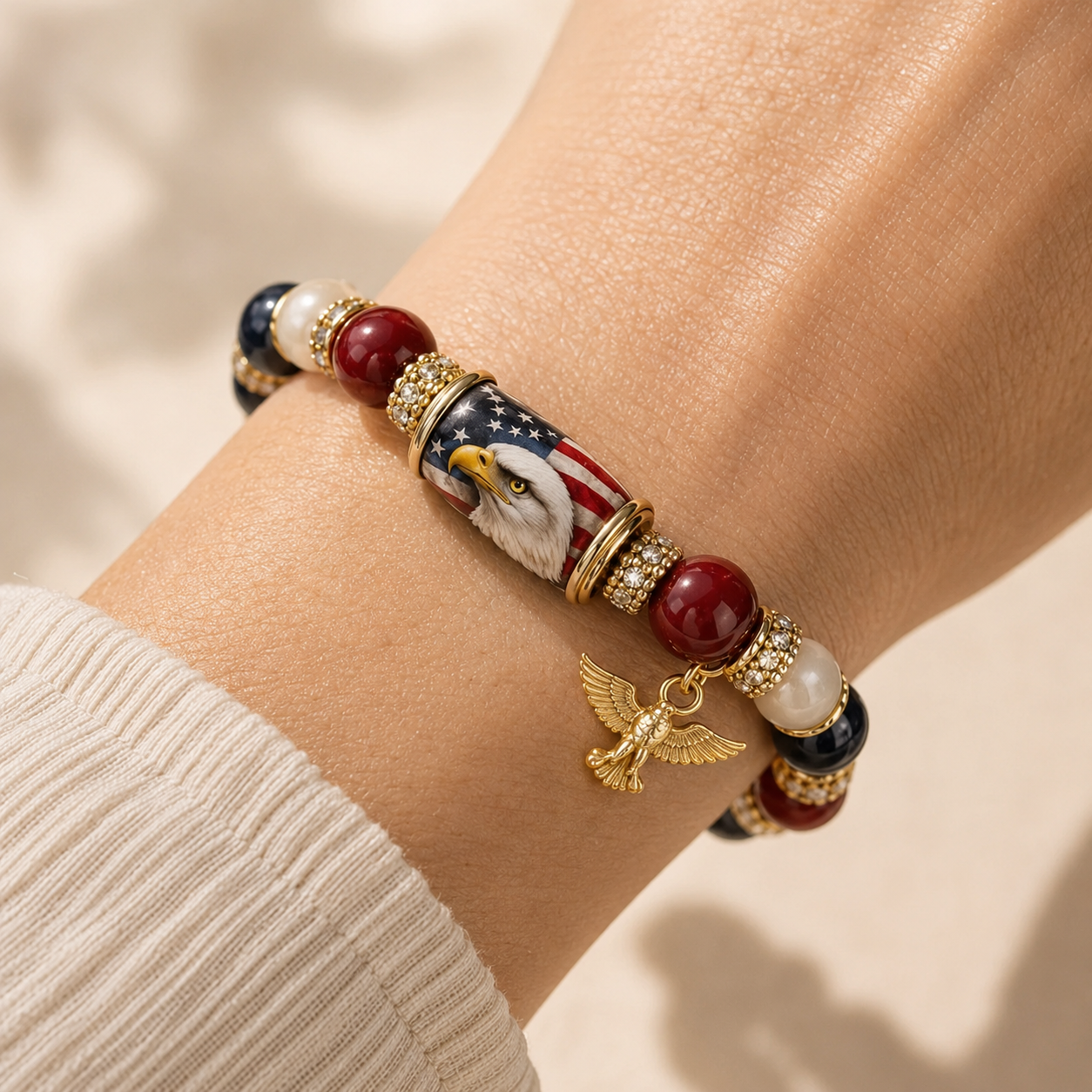 🇺🇸 Celebrate Freedom & Honor 💎 | USA 250th Anniversary Limited Edition Bracelet✨ - 11 In Stock