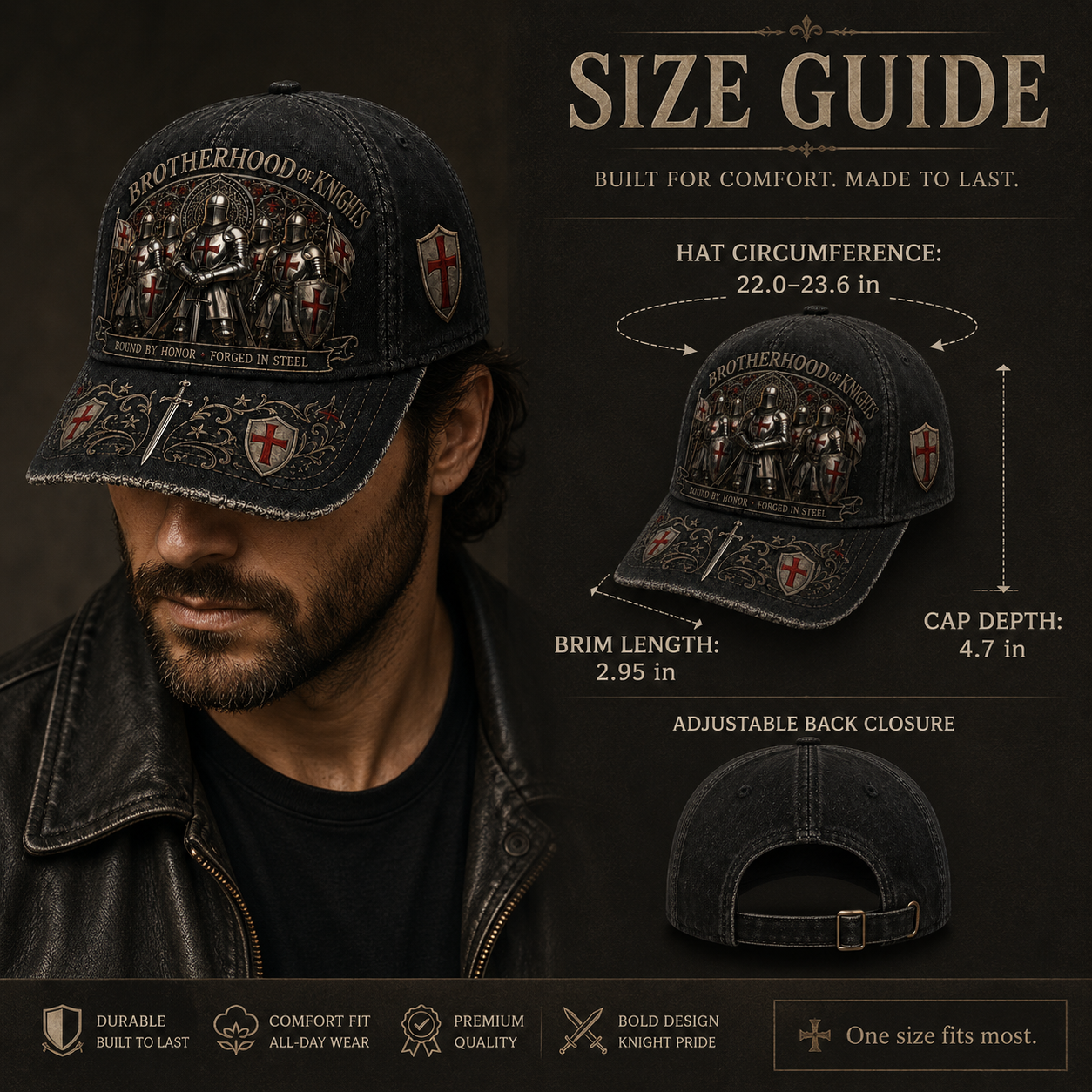Brotherhood Of Knights Honor Cap