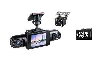 Protect Yourself with Video Evidence  4-Lens Dash Cam with Front, Rear & Side Coverage