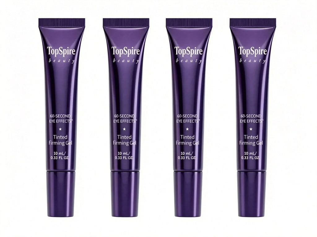 TopSpire 60 Second Effects Tinted Firming Gel - Under Eye Cream For Puffiness And Bags Under Eyes