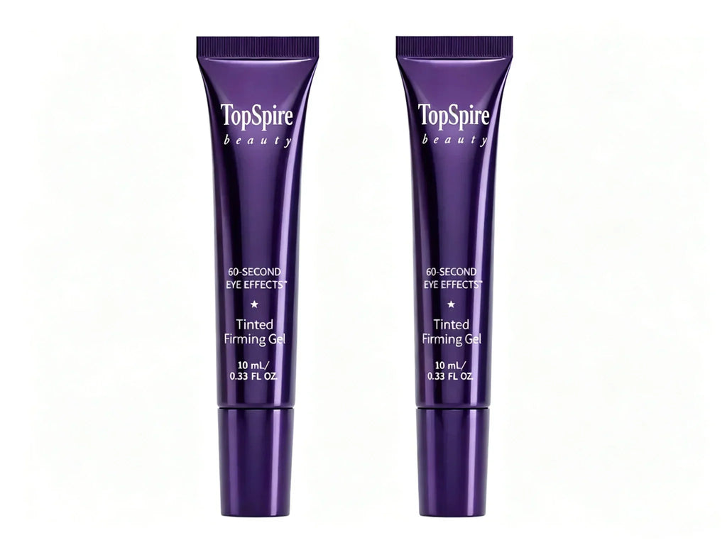 TopSpire 60 Second Effects Tinted Firming Gel - Under Eye Cream For Puffiness And Bags Under Eyes