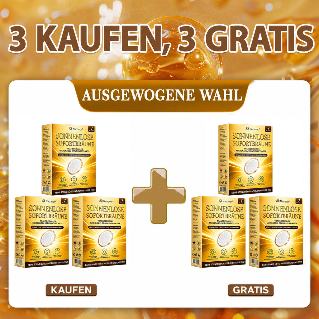 ⭐ 𝗡𝗮𝘁𝗿𝗮𝘃𝗼𝗿® Mikronadel-Bräunungspflaster: Natürlicher Bronze-Glow ohne UV & DHA