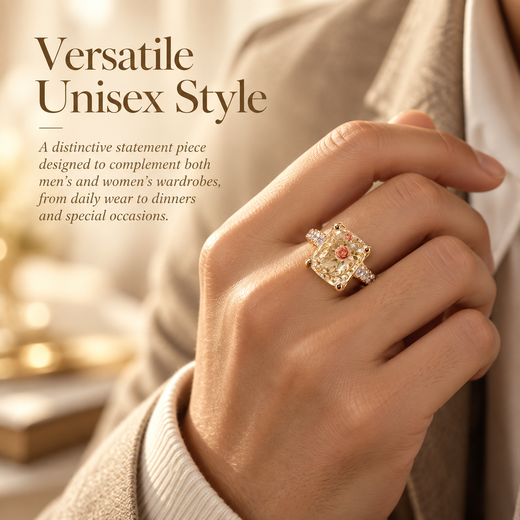 🔥 Last Day 50% OFF – 💍Vintage Rose Floral Ring