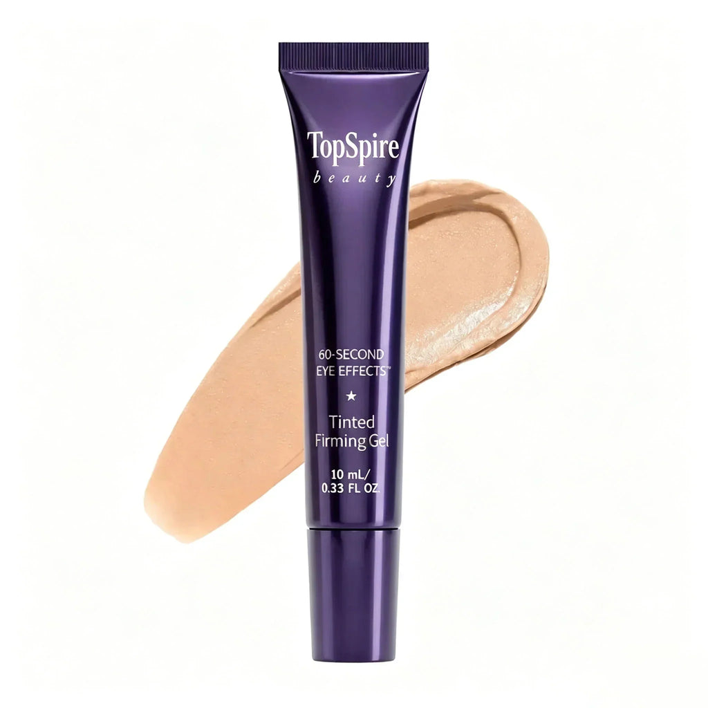 TopSpire 60 Second Effects Tinted Firming Gel - Under Eye Cream For Puffiness And Bags Under Eyes
