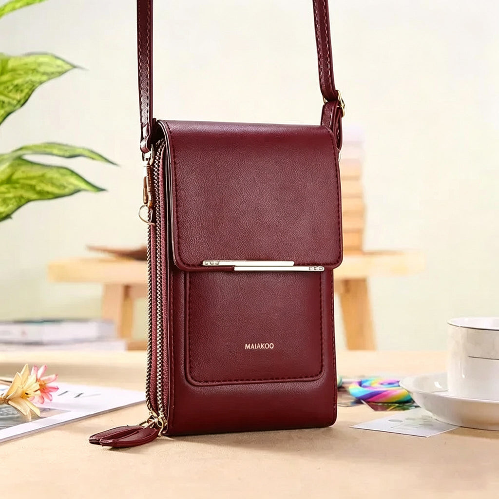 2026 Trendy Minimalist Elegant Women's Touchscreen Crossbody Phone Wallet