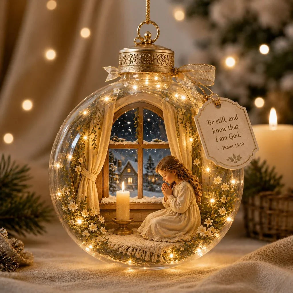 🔥Last Day 50% OFF - Illuminated Christian Scripture Keepsake Ornaments