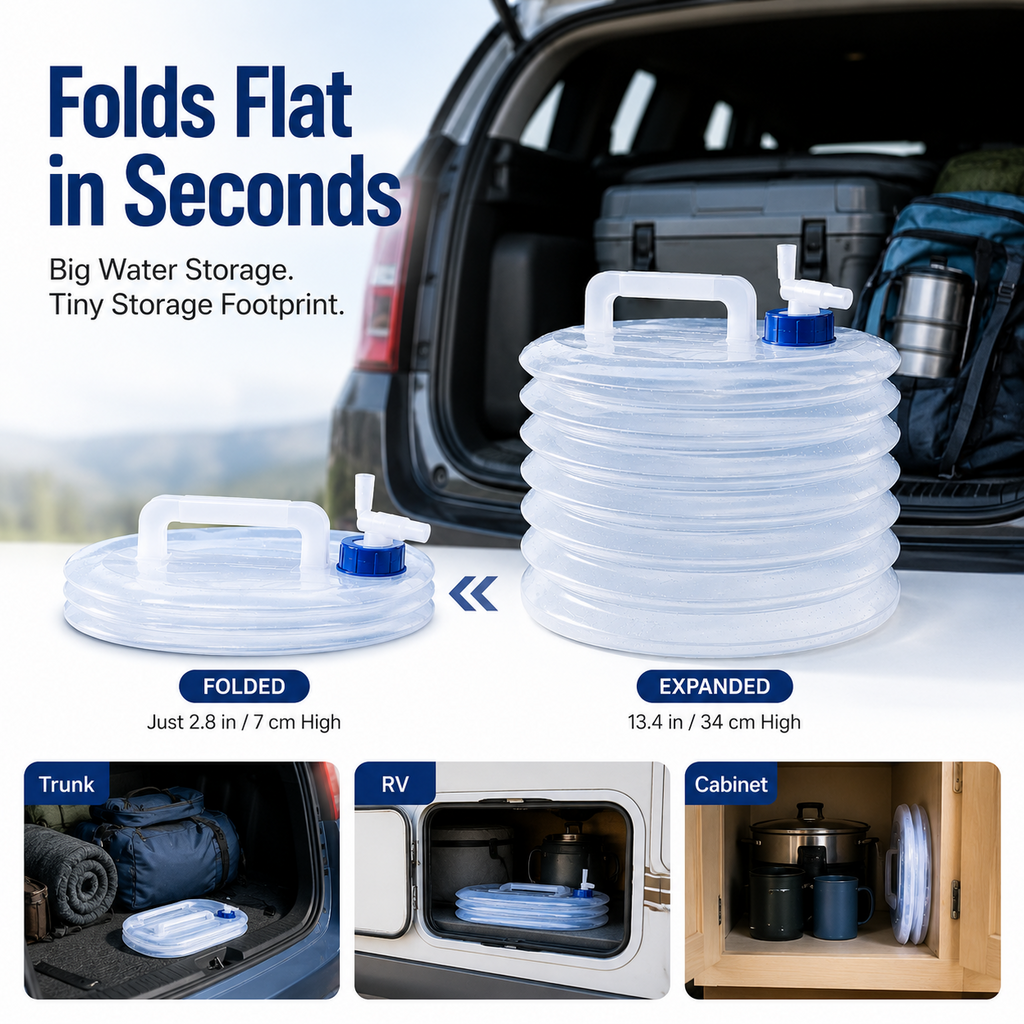 ☀️ Summer Limited-Time 50% OFF💧 – Collapsible Water Container with Spigot