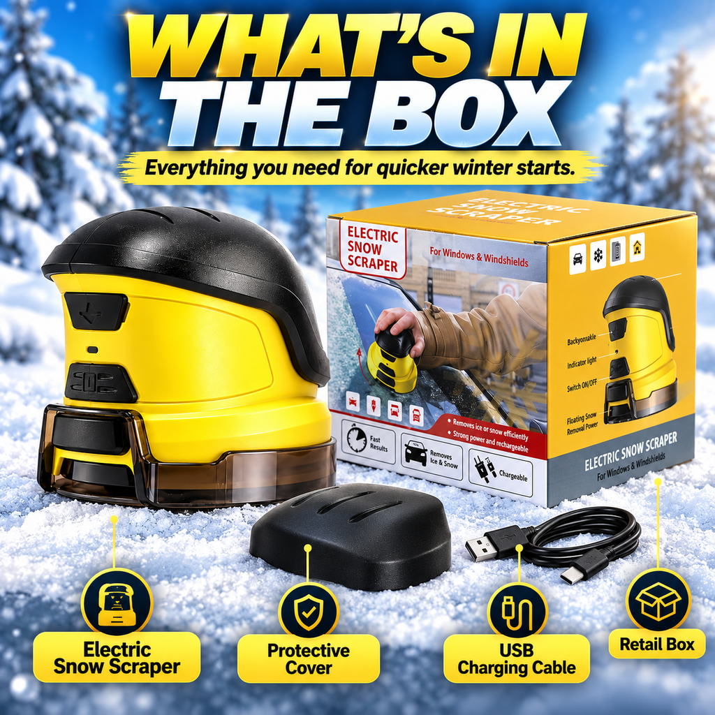 ❄️ Electric Ice Scraper – 1600 RPM Cordless Windshield De-Icer 🚗