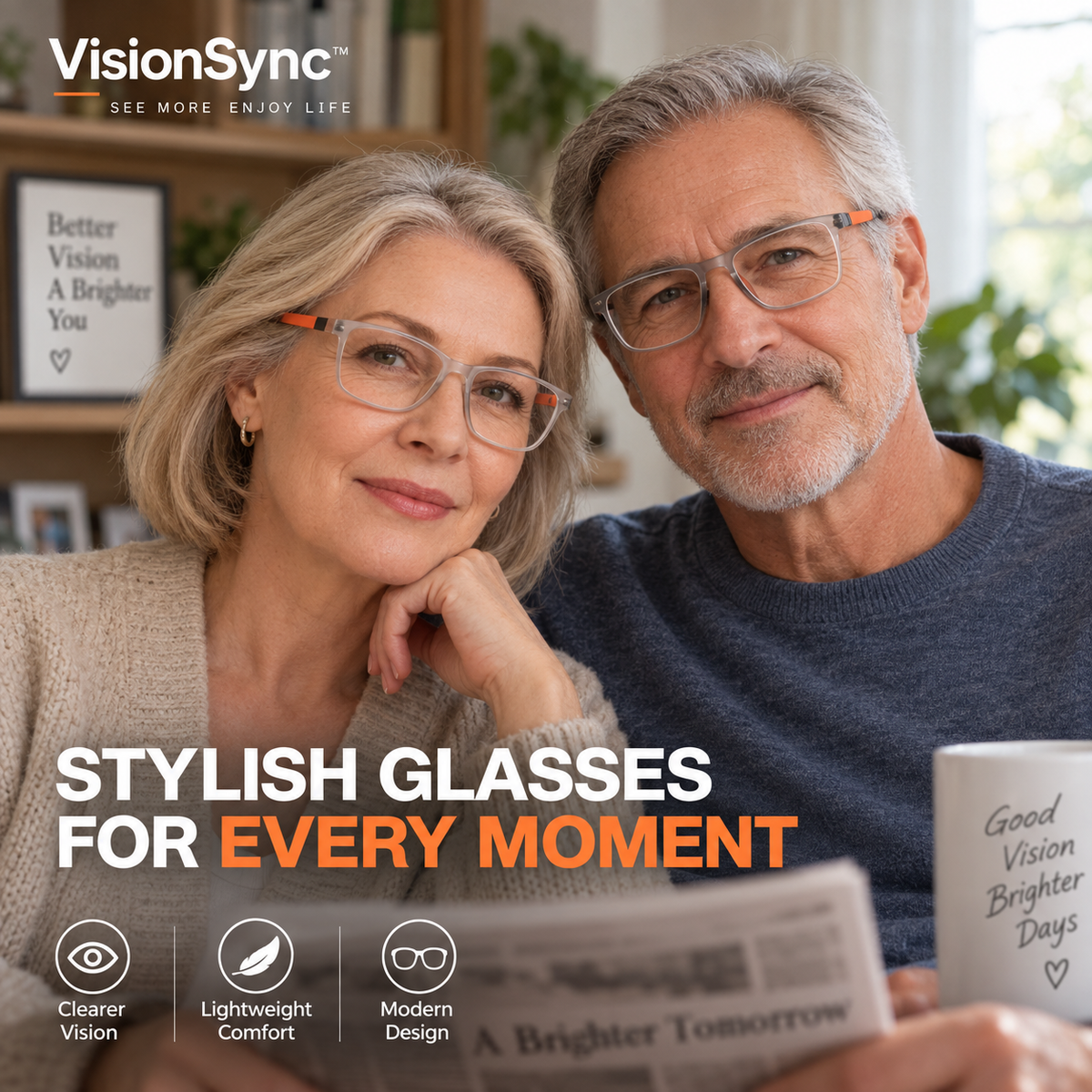 Almost Gone-🔥VisionSync AutoFocus+ Multifocal Glasses