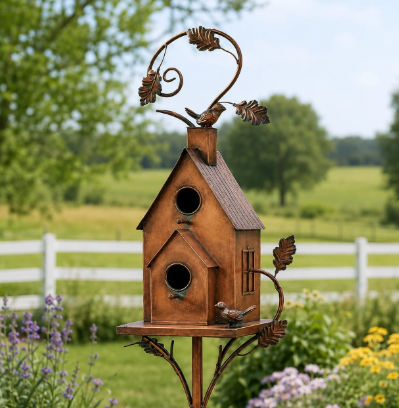 Birdhouse Garden Stakes❤🐦