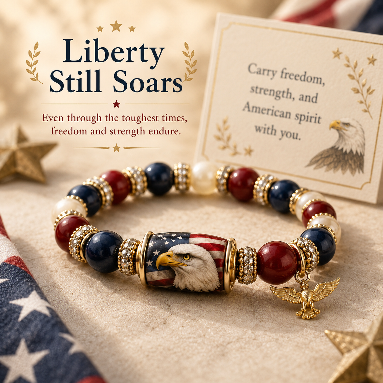 🇺🇸 Celebrate Freedom & Honor 💎 | USA 250th Anniversary Limited Edition Bracelet✨ - 11 In Stock