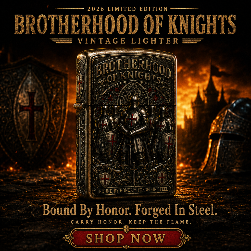 ⚔️ Brotherhood Of Knights Vintage Lighter | 2026 Limited Edition