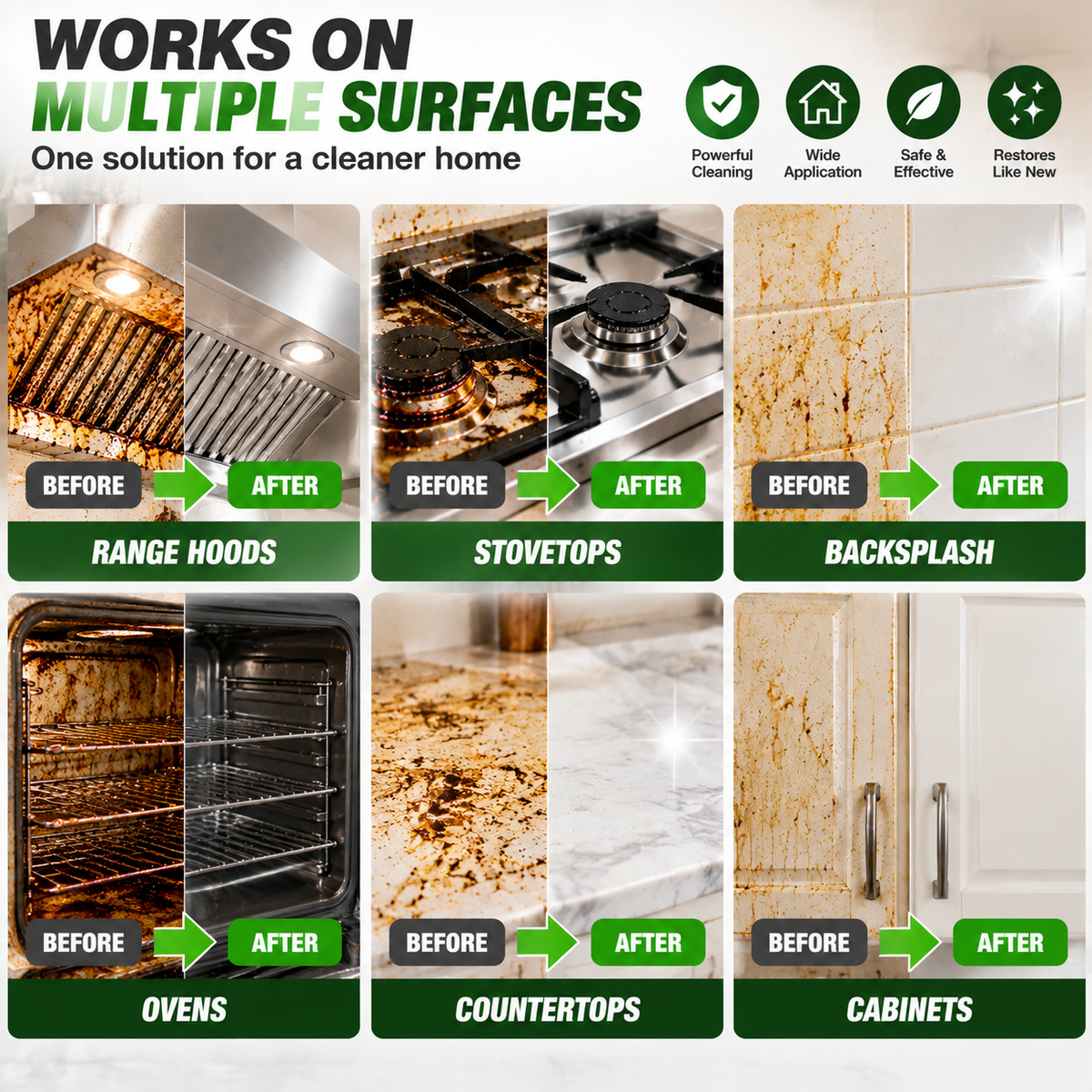 ⏳LAST DAY DEAL — BUY 1 GET 1 FREE!🧽 Heavy Duty Kitchen Degreaser Spray