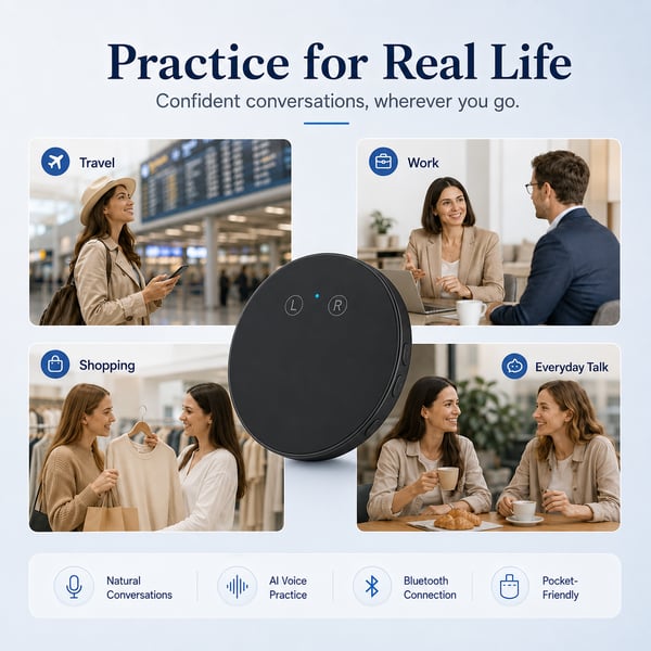 AI Real-Time Language Practice Companion – Supports 108 Languages