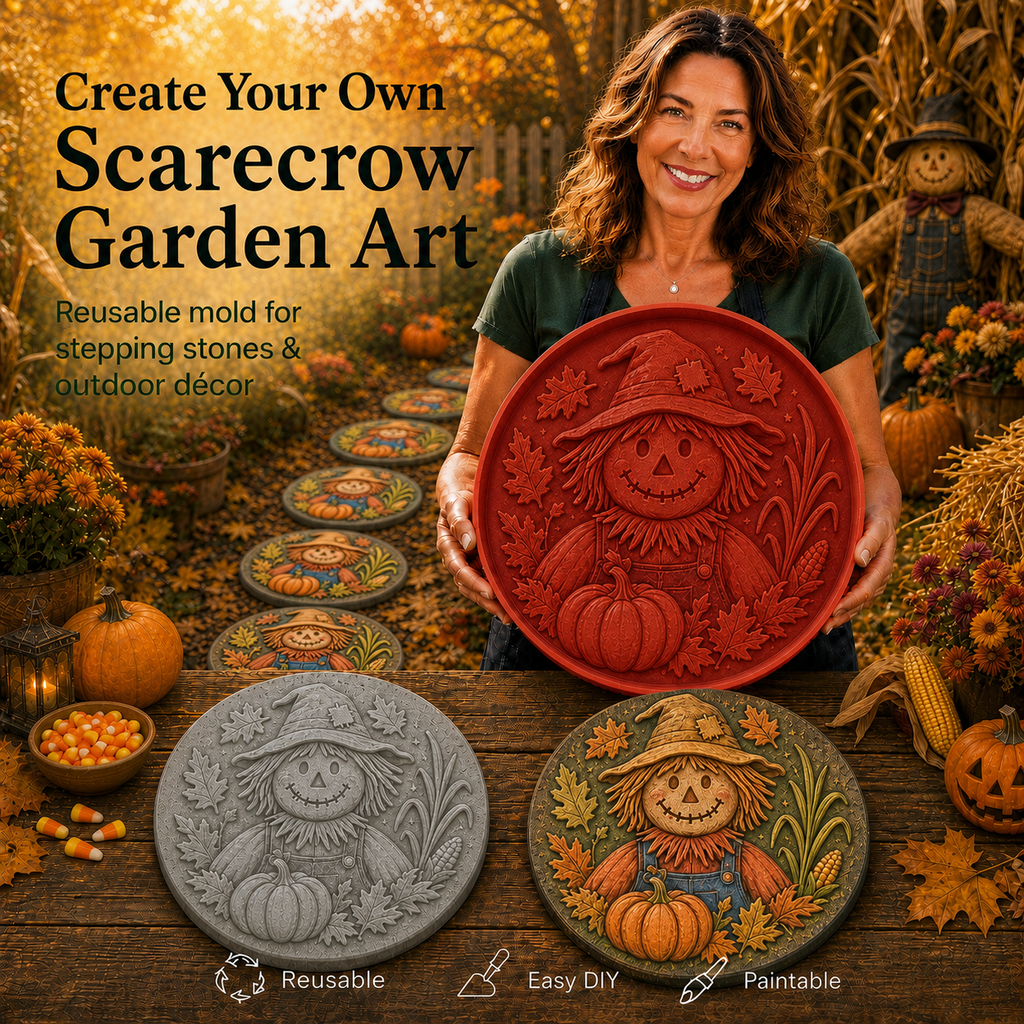 Halloween Garden Stepping Stone Mold