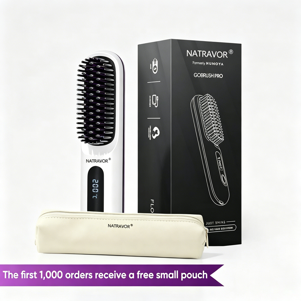 🏆 The Short Hair Specialist! The first smart styling comb designed specif 💖(Type-C charging design)