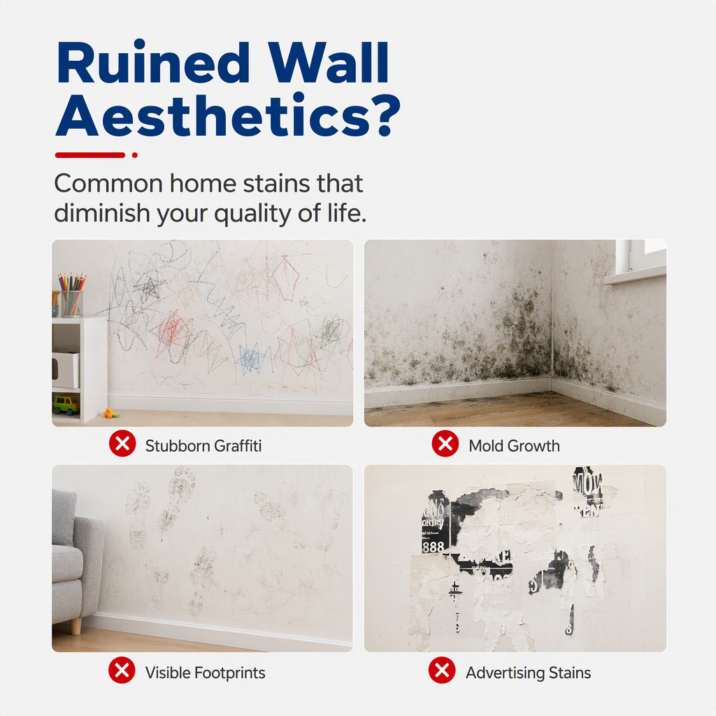🔥Last Day 50% OFF - Waterproof Wall Repair Paste with Integrated Small Roller Brush