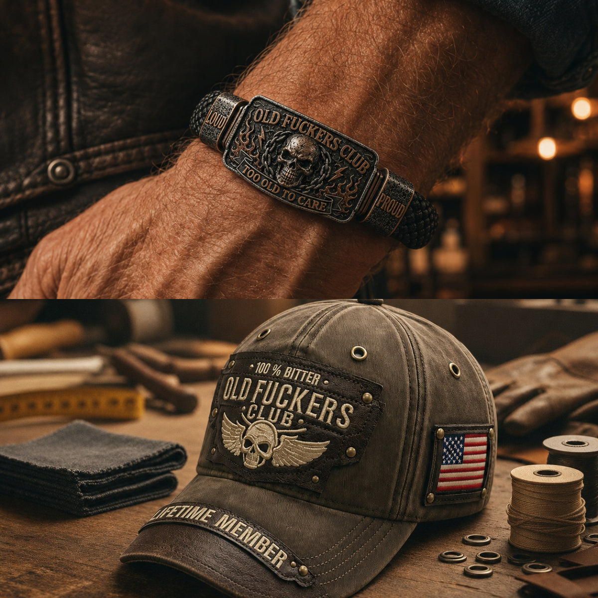 Old Fuckers Club & Wild Freedom | 2026 Limited Edition Vintage Bracelet