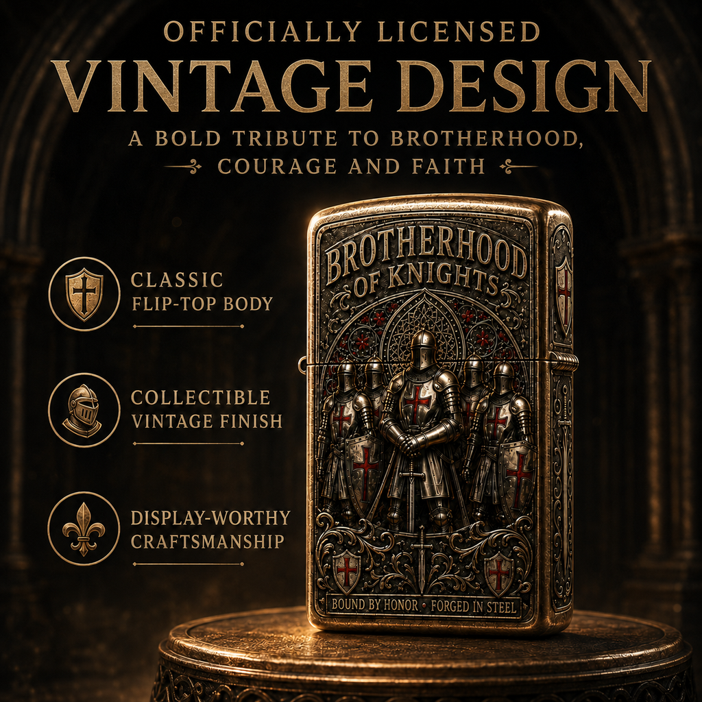 ⚔️ Brotherhood Of Knights Vintage Lighter | 2026 Limited Edition