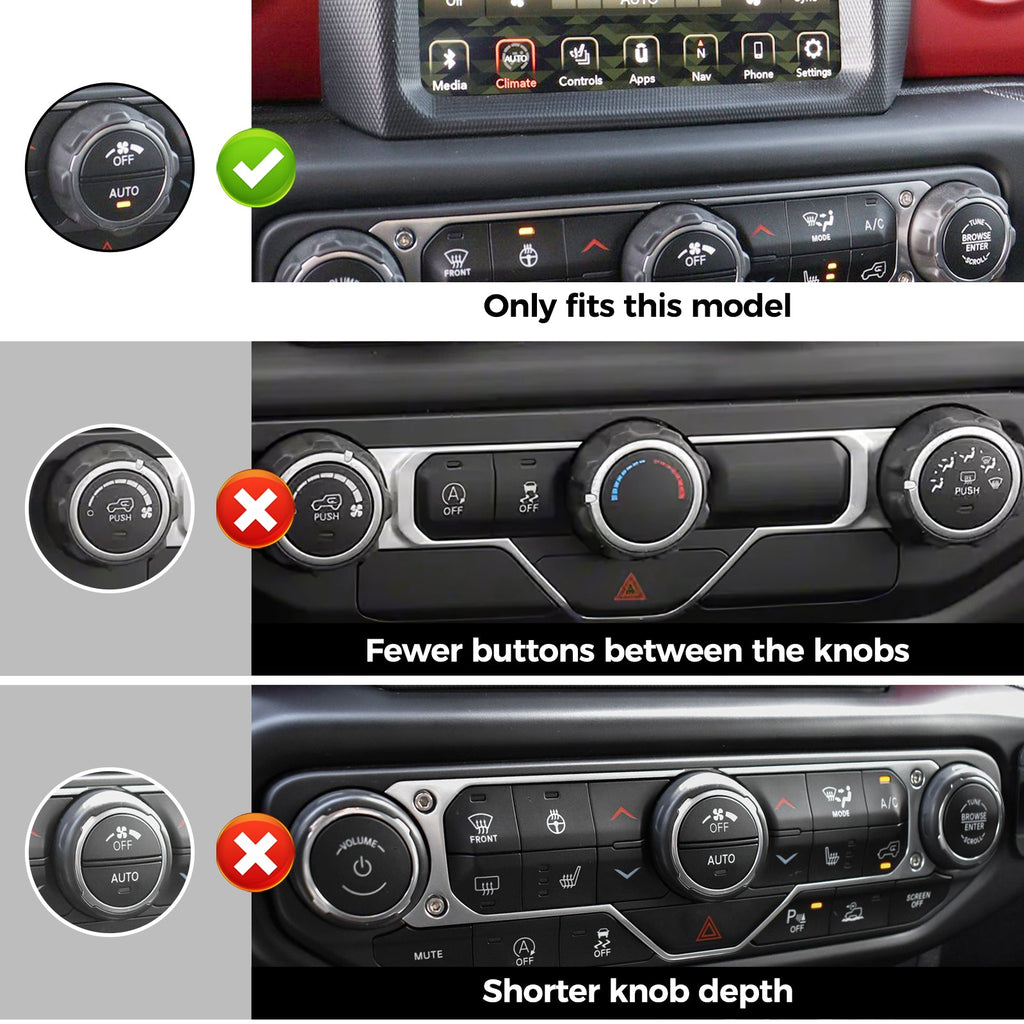8PCS Button & Knob Cover Set