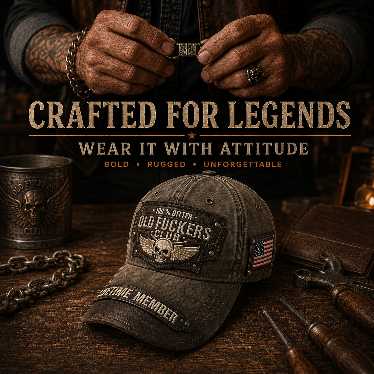 Old Fuckers Club & Wild Freedom | 2026 Limited Edition Vintage Bracelet