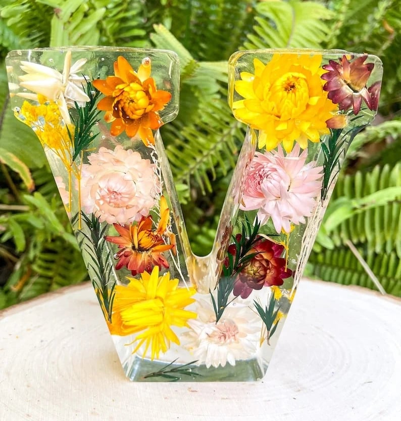 Flowers Resin Night Light