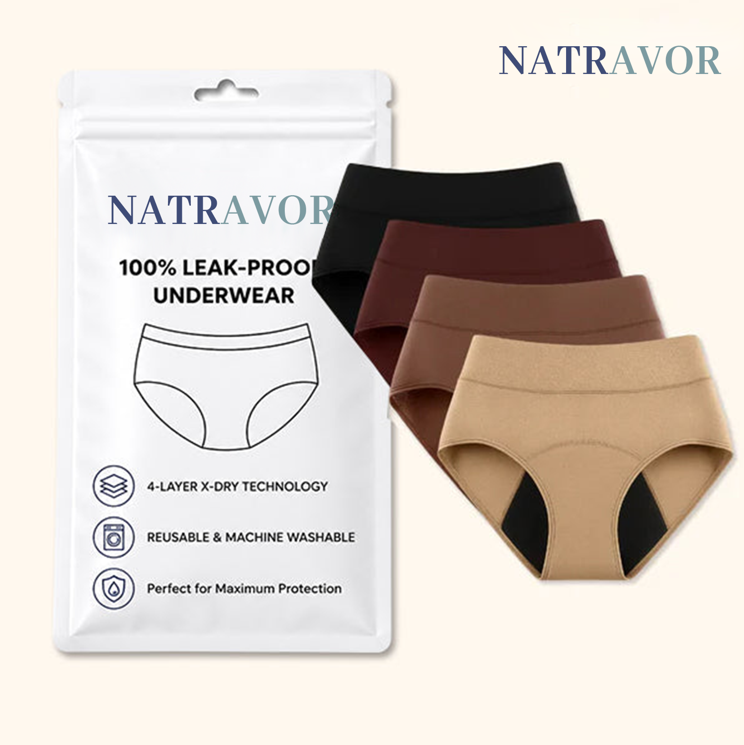 🏥Limited-Time 70% Off |NATRAVOR™  100% Leak-Proof Underwear
