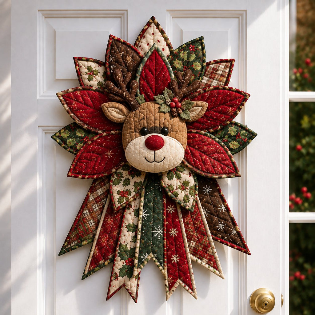 🎄Beginner-Friendly Oversized Christmas Character Quilted Door Hanger Sewing Kit | Complete Kit with All Tools & Step-by-Step Guide Included 💕