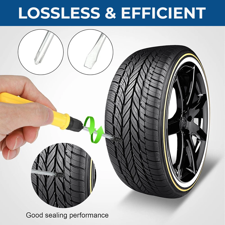 60PCS Self-Sealing Tire Repair Rubber Nails Kit with 2 Sizes