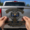 Buy More, Save More🔥 Retired Police Officer Honor Duty Service Metal Car Emblem