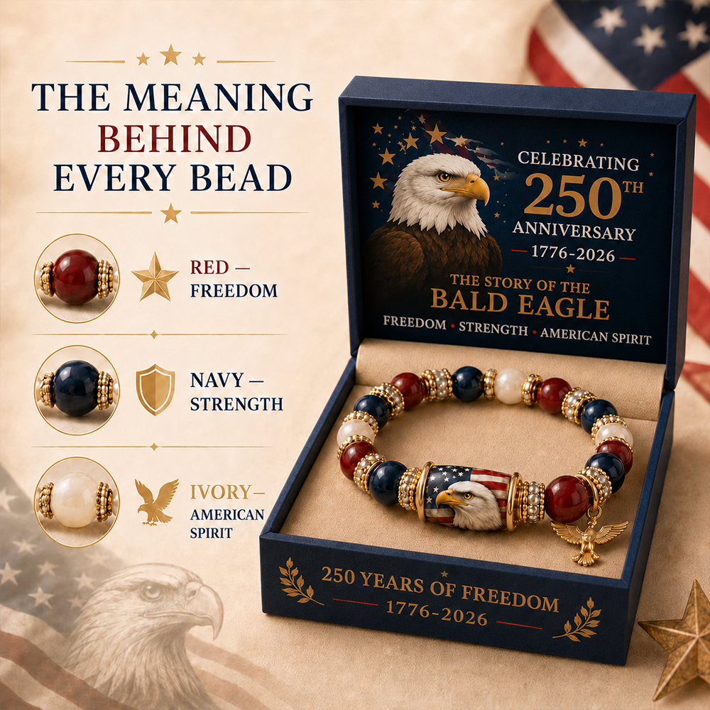 🇺🇸 Celebrate Freedom & Honor 💎 | USA 250th Anniversary Limited Edition Bracelet✨ - 11 In Stock