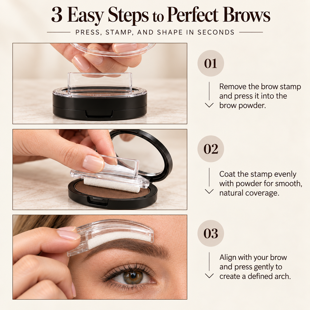 5-Second Brow Stamp Kit – Natural, Fuller-Looking Brows