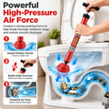 🚽High Pressure DrainCleaner - Powerful Toilet &Sink Clog Remover Tool