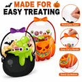 🔥LAST DAY Save 50%🔥Halloween Treat Bags with Handles– Pumpkin & Witch’s Cauldron Goodie Bags