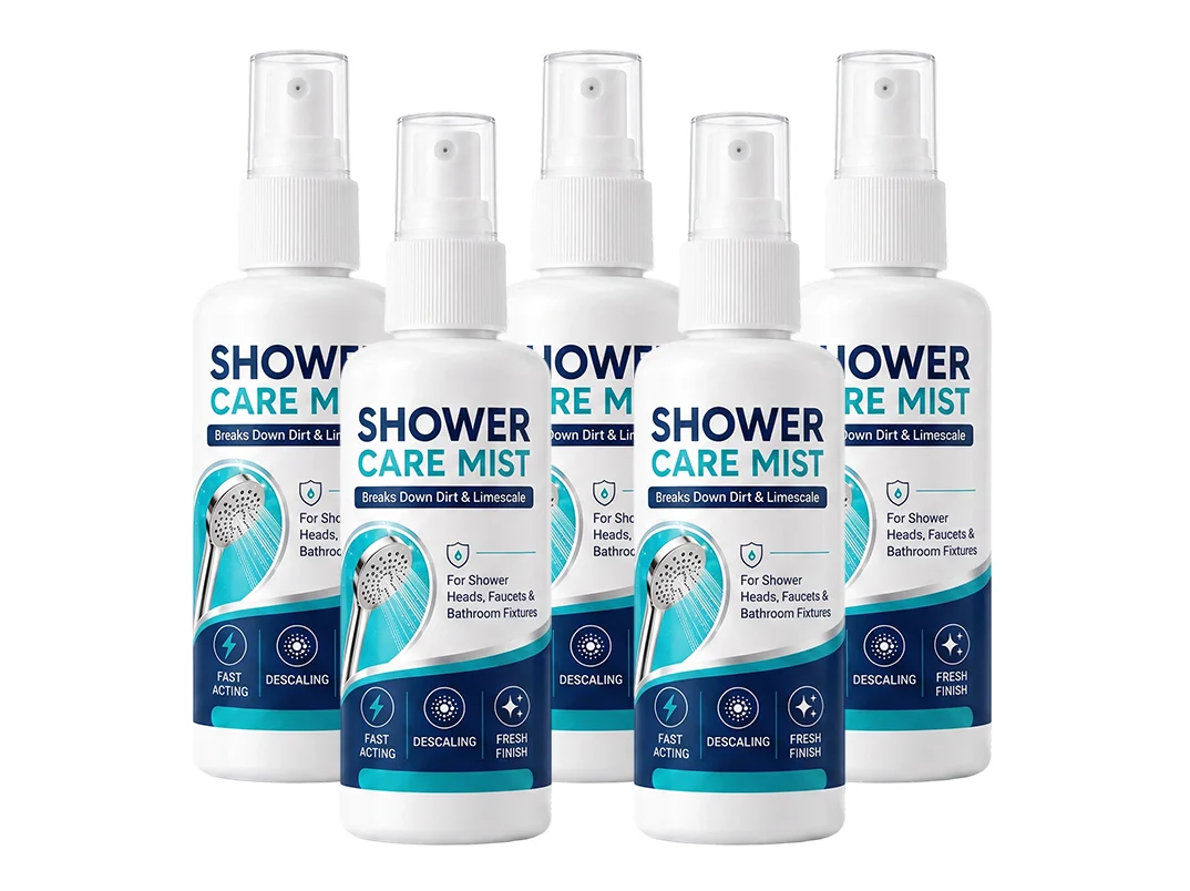 🚿✨Fast-Acting Shower Limescale Remover Spray – Dissolves stubborn mineral deposits & hard water stains. Restores water flow & shine – just spray & wipe! 🧼💪