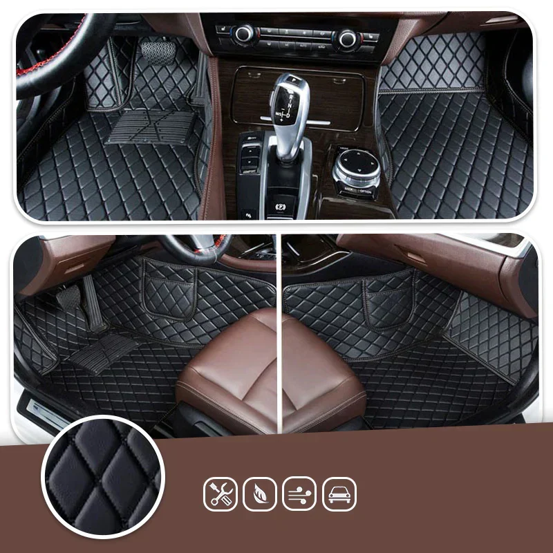 Elvile - Waterproof Non-slip Universal Fit Customized Floor Mats for Cars, SUVs, and Trucks