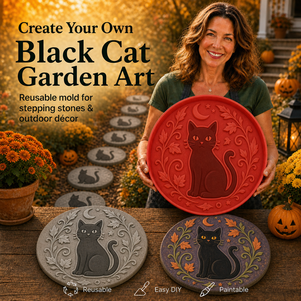 Halloween Garden Stepping Stone Mold