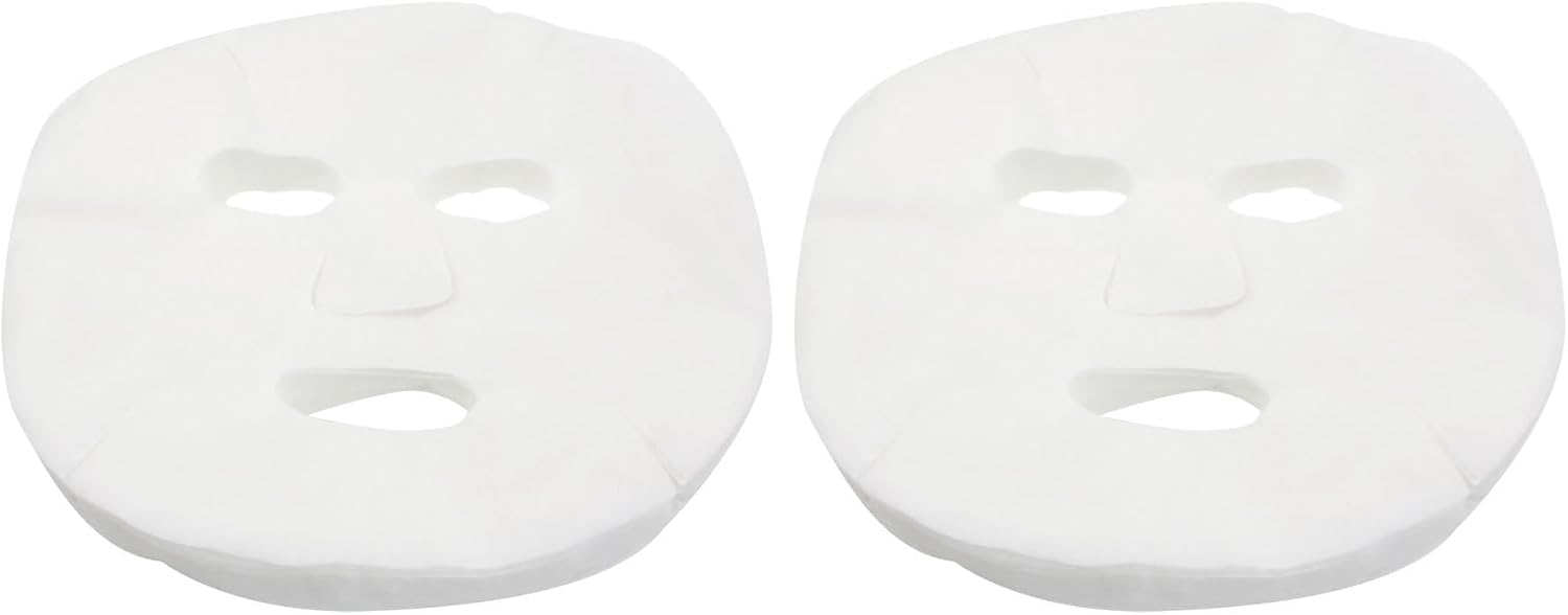 100 Pcs DIY White Color Natural Spa Skin Care Skin Fiber Paper Pre-cut Facial Paper Sheet Facial Mask