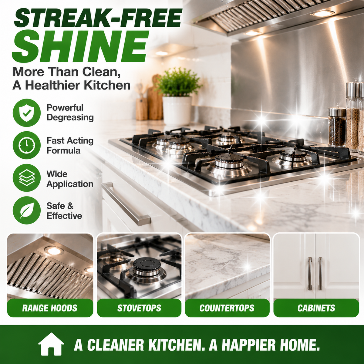 ⏳LAST DAY DEAL — BUY 1 GET 1 FREE!🧽 Heavy Duty Kitchen Degreaser Spray