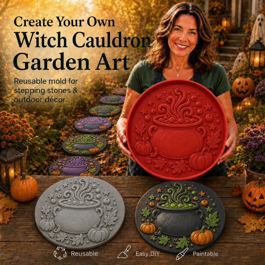Halloween Garden Stepping Stone Mold