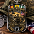 Vietnam Veteran All Gave Some Some Gave All Tribute Dog Tag Necklace