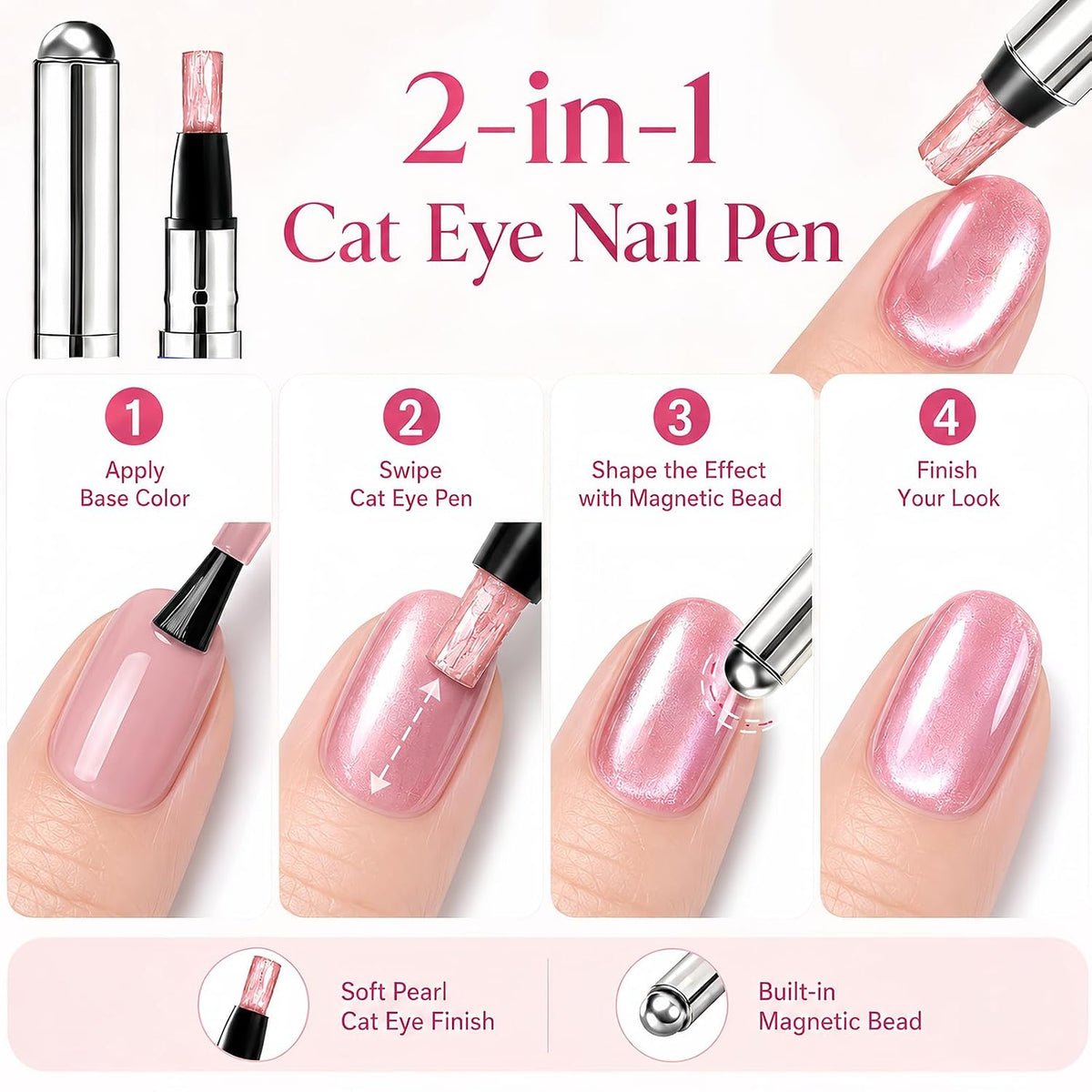 ⭐FREE Tool Kit 🎁 Only 20 Left！2-in-1 Velvet Cat Eye Gel Nail Pen
