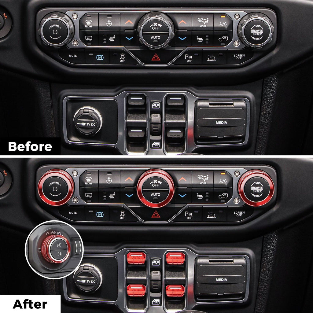 8PCS Button & Knob Cover Set